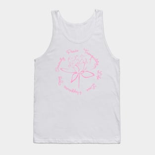 Serenity Tranquility Lotus (Pink) Tank Top